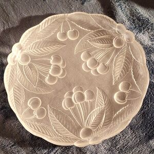 Clear Frosted Serving Platter, 12x12